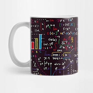 Colorful Math Formulas Mug